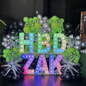 MARQUEE LETTERS & NUMBERS - Artballoonsgr.com Event Planning, Balloon Decoration Company, Event Decoration, Balloon Artist, Balloon Bouquet in Detroit MI