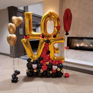 BALLOON BOUQUET LOVE - Artballoonsgr.com Event Planning, Balloon Decoration Company, Event Decoration, Balloon Artist, Balloon Bouquet in Detroit MI