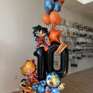 balloon arragement number and character, Balloon Bouquet in Detroit MI